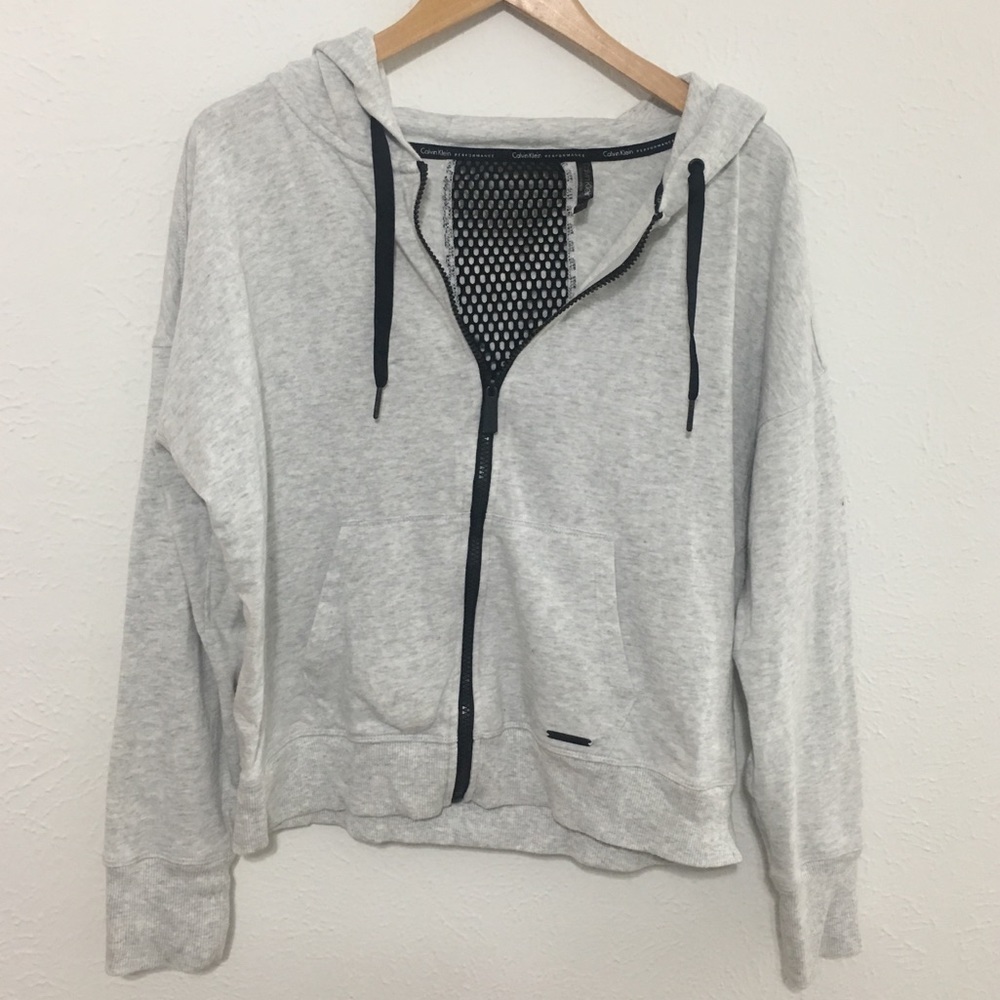 Zip Up Mesh Back Hoodie - Calvin Klein Performance